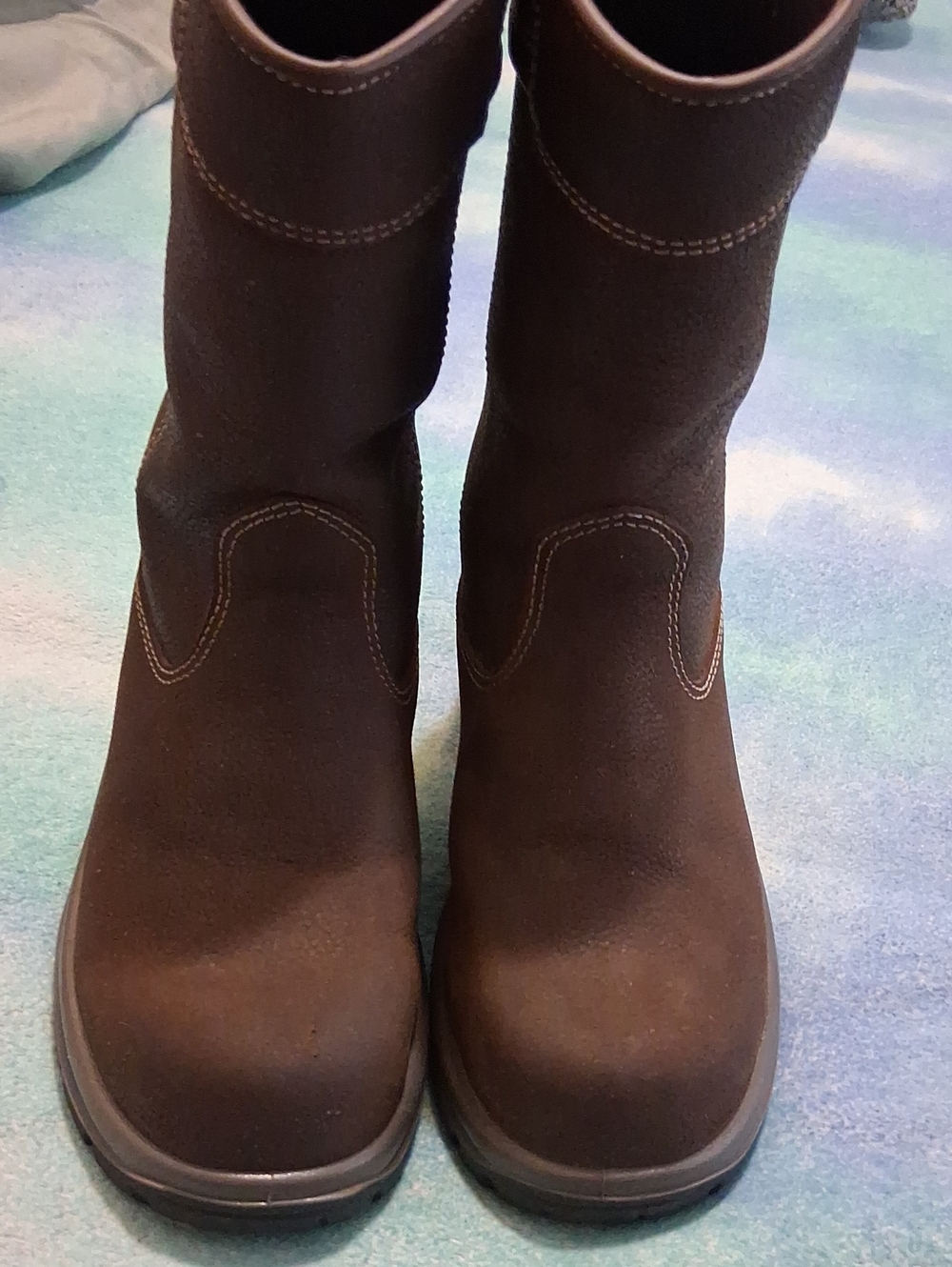 Avenger Kids Brown Suede Mid-Calf Pull-On Boots